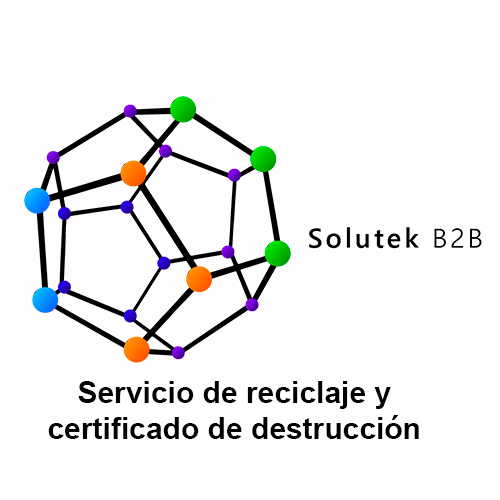 Servicio de reciclaje y certificado de destrucción